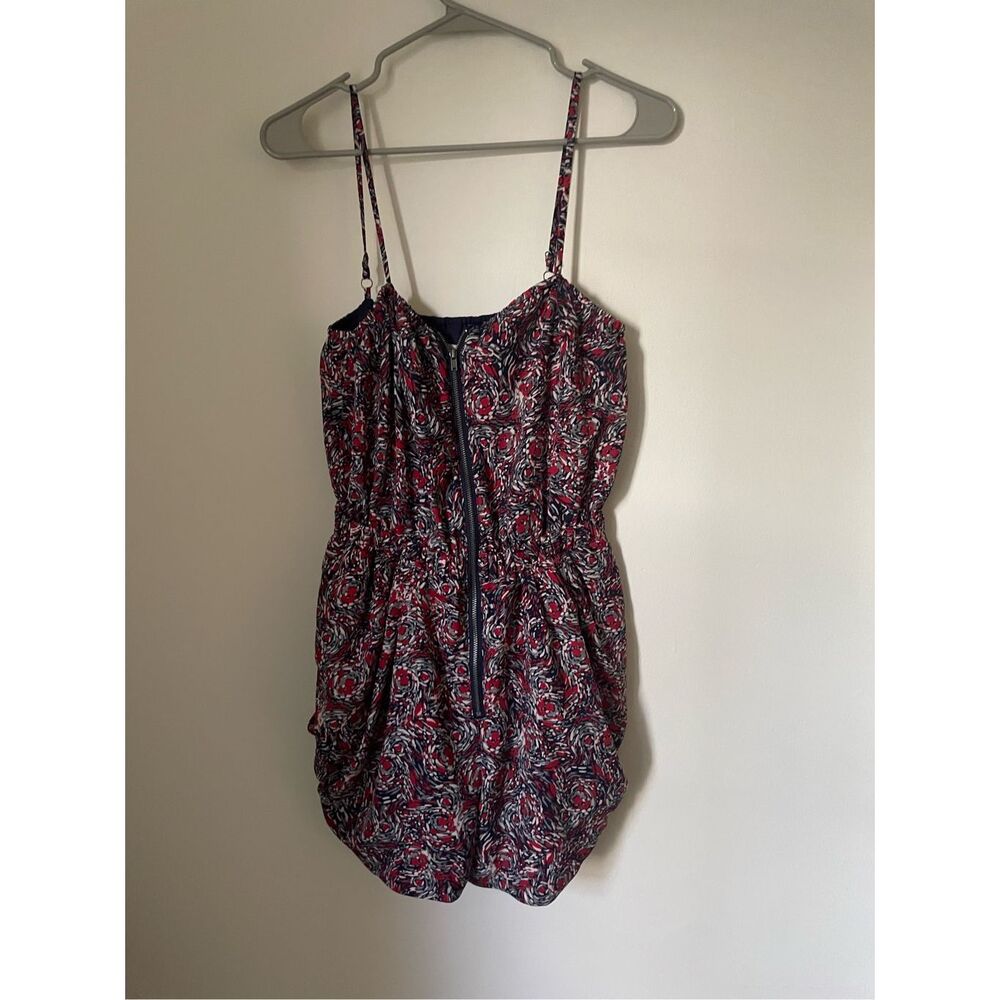 BCBG Generation Size Small Tank Top Romper Red White and Blue USA with Pockets